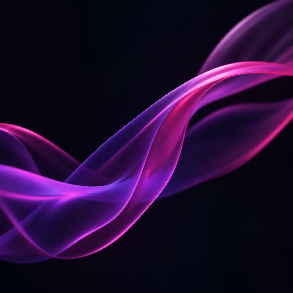 Cintas de gradiente violeta y magenta en movimiento